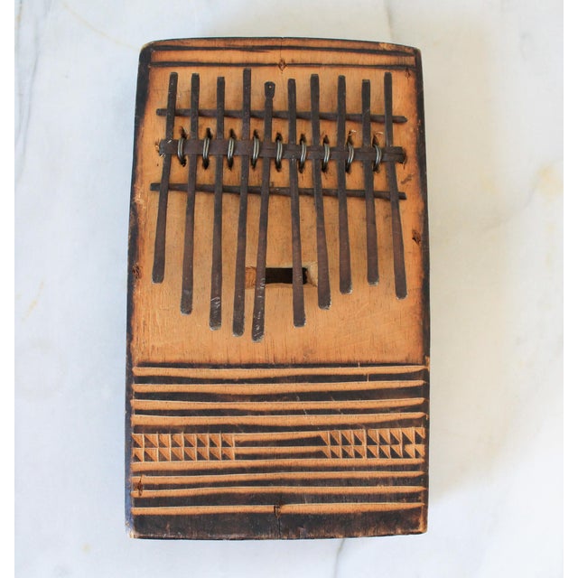 Vintage Folk Art Wooden Mbira Kalimba African Instrument For Sale - Image 4 of 7