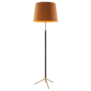 Mustard and Brass Pie De Salón G1 Floor Lamp by Jaume Sans