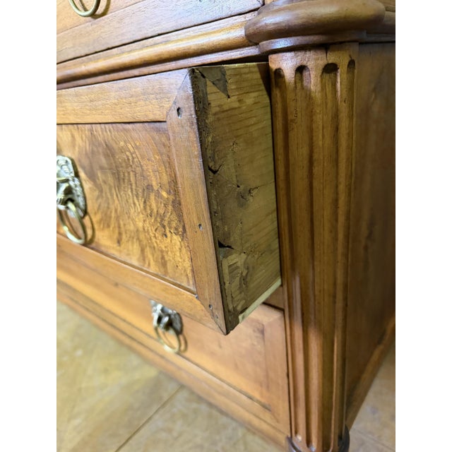 Louis XVI Chest of Drawers in Light Walnut For Sale - Image 4 of 9