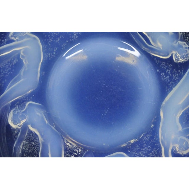 Glass René Lalique Ondines Opalescent Clear Glass Swimming Mermaids French Dish Plate For Sale - Image 7 of 9
