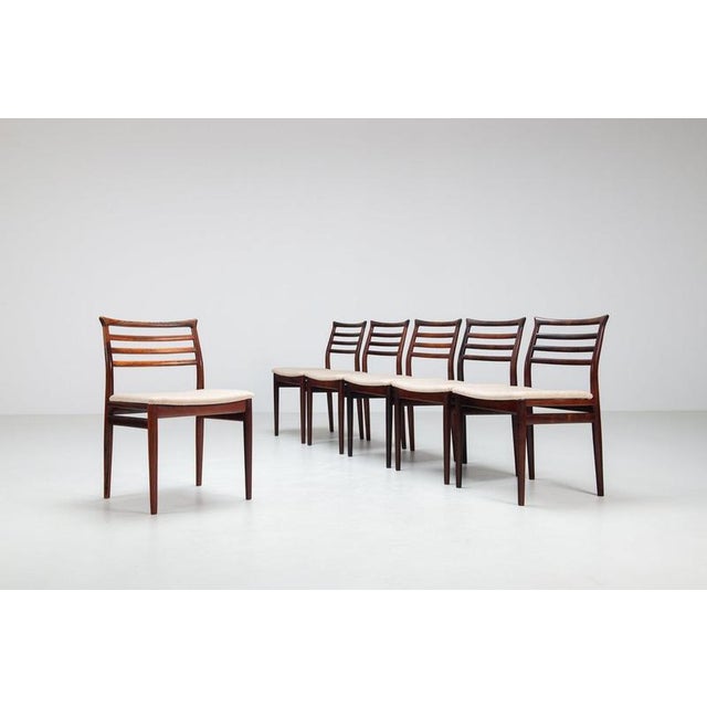 Dining Chairs in Rosewood by Erling Torvits for Sørø Stolefabrik, Denmark, 1960, Set of 6 For Sale - Image 4 of 15