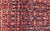 Early 20th Century Antique Kurdish Rug With Navy Blue Field, Red Tribal Motifs and Ivory Border 4'9 X 6'5 For Sale - Image 5 of 10