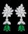 Green 6.79 Carat Certified Colombian Minor Emerald Diamond Removable Drop Earrings Pt For Sale - Image 8 of 8
