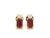 1.24 cts Natural ruby and 0.21 diamond earrings in 14k gold For Sale - Image 16 of 18