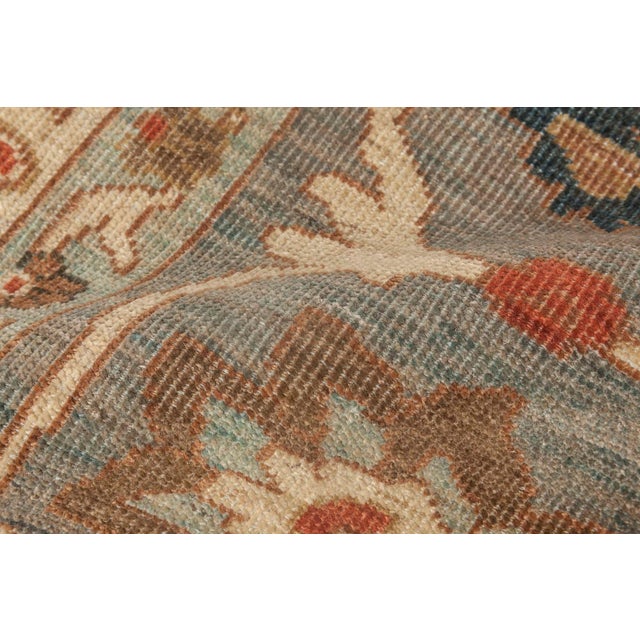 Modern "Laguna" Modern Traditional Sultanabad-Inspired Tan Oversized Rug For Sale - Image 3 of 8