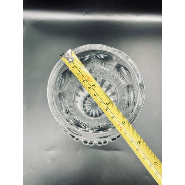 Late 20th Century Large Scale Marquis by Waterford "Sheridan" Pattern Crystal Vase For Sale - Image 10 of 12