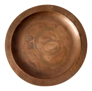 Vintage Hammered Copper Plate