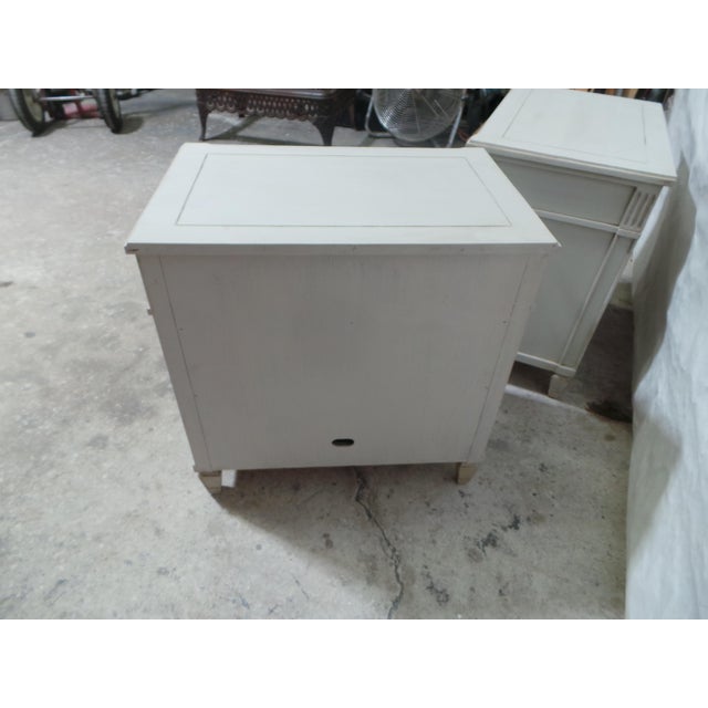 Wood Nightstands Gustavian Style For Sale - Image 7 of 9