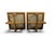 Wooden and Mirrored Glass Coffee Tables, 1970s, Set of 2 For Sale - Image 4 of 7