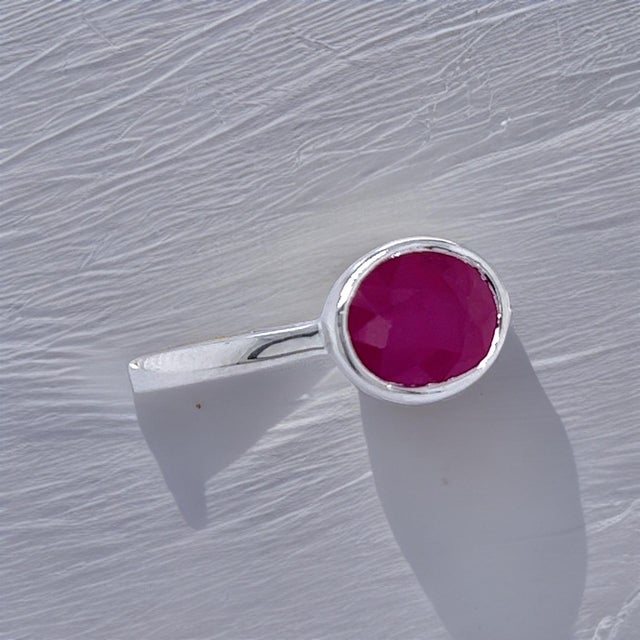 Natural Ruby Ring 6.5 14k White Gold 2.38 TCW Certified For Sale - Image 12 of 16