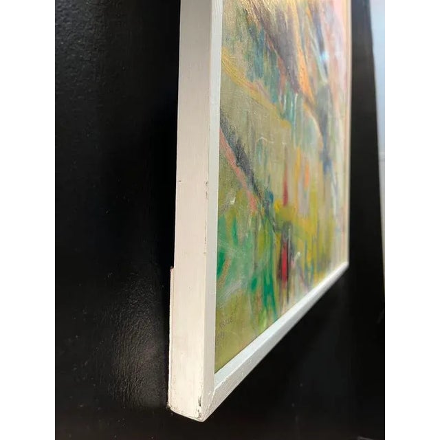 Jean Krille, Landscape 106, Oil on Masonite, 1989 For Sale - Image 7 of 10