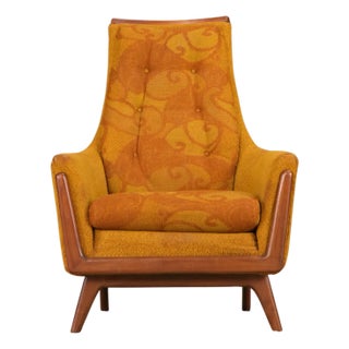 Adrian Pearsall Styled Vintage Sculptural Wood Lounge Armchair, 1960s For Sale