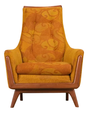 Adrian Pearsall Styled Vintage Sculptural Wood Lounge Armchair, 1960s