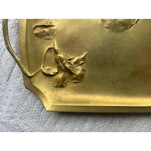 Art Nouveau Bronze Dore Vide-Poche Tray For Sale In New York - Image 6 of 10