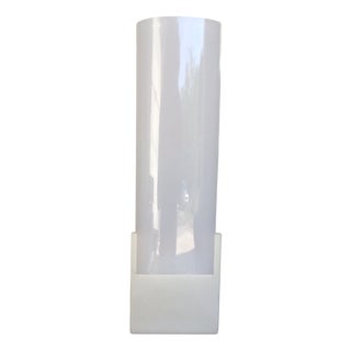 Wall Lamp in Glass and Aluminum by B.U. Gecchelin from Guzzini, 1980s For Sale
