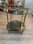 Round Brass and Smoked Glass Serving Trolley, 1970s For Sale - Image 4 of 12