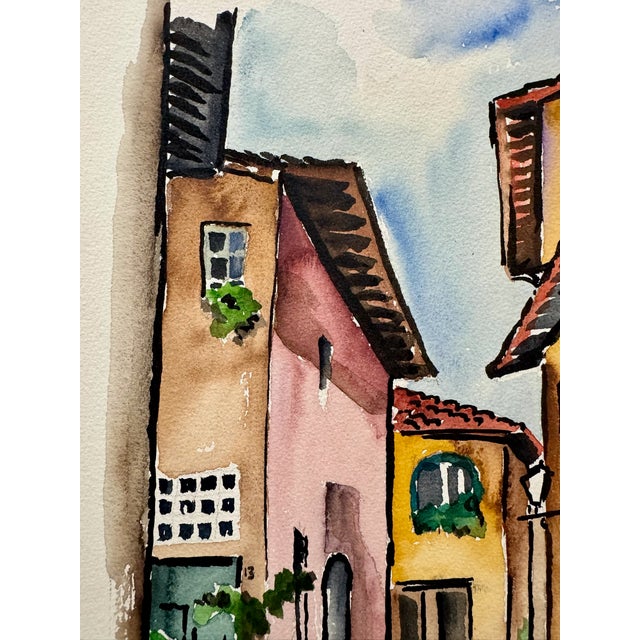 Original watercolor on paper by Henry Emil Salloch, also known as Heinz Emil Salloch, the German-born American artist and...