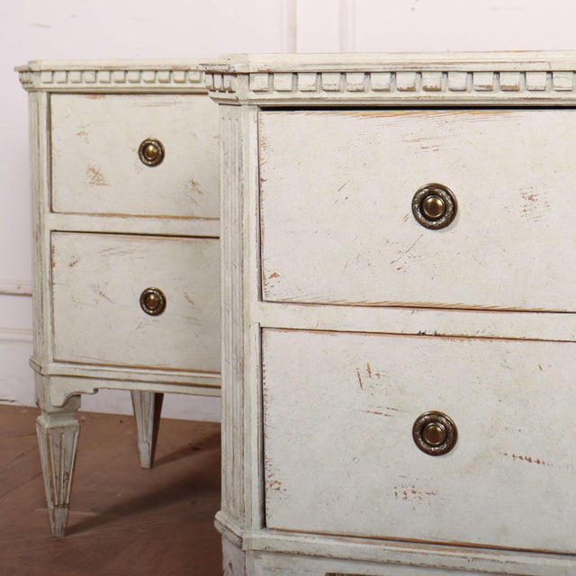 Swedish Breakfront Commodes, Set of 2 For Sale - Image 4 of 12