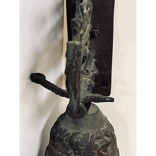 19th Century English Cast Iron Wall Bell For Sale - Image 10 of 12