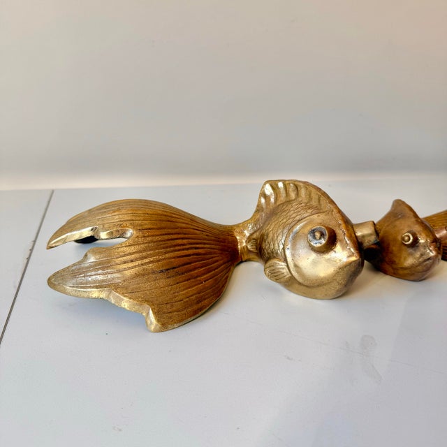 Brass Brass Koi Goldfish; A Pair For Sale - Image 8 of 8