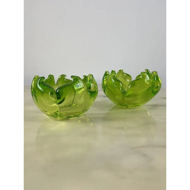 Italian Ashtrays in Murano Glass, 1980, Set of 2 For Sale - Image 10 of 11