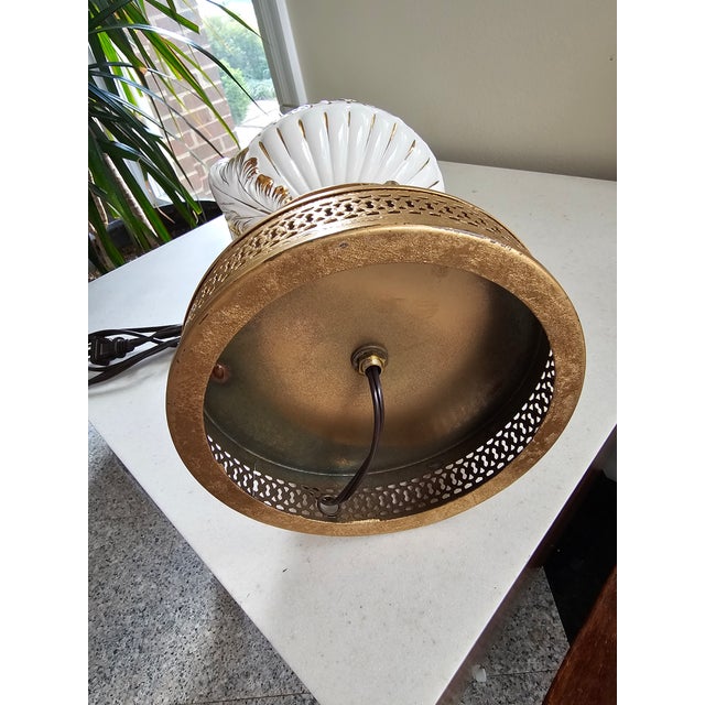 Vintage Meissen Porcelain Capodimonte 3-Way Table Lamp For Sale - Image 12 of 12