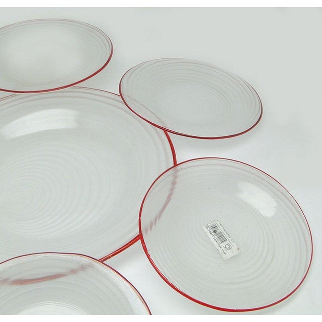 Dessert set "Rotor" produced in the 70s in Poland by The Ząbkowice Glassworks, designed by Jan Sylwester Drost. It was...