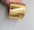 Vintage 1980s Signed Monet Wide Goldtone Cuff Bracelet For Sale - Image 9 of 14