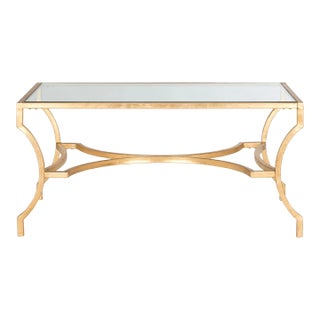 Henderson Coffee Table in Gold For Sale