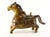 An outstanding Folk Art ceramic figurine Shaped as a horse earthenware coin bank All hand crafted and decorated Covered...