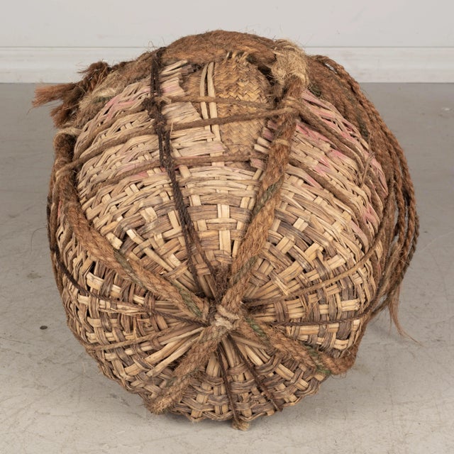 19th Century French Blown Glass Demijohn Bottle For Sale - Image 10 of 11