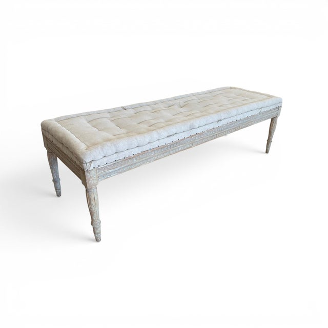 19th Century Gustavian Backless Bench For Sale - Image 4 of 5