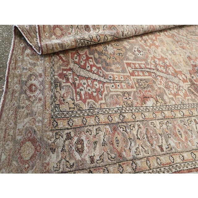 Salmon Galerie Shabab Collection Early 20th Century Turkish Sivas Throw Rug For Sale - Image 8 of 8
