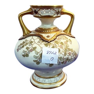 Early 20th Century Royal Worcester Handled Urn Vase For Sale