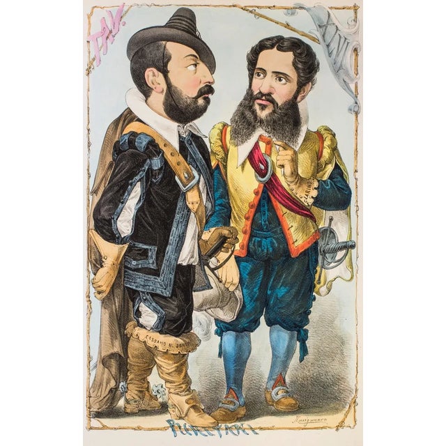 Puritani - Original Lithograph by Antonio Manganaro - 1870s 1870s For Sale