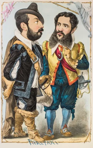 Puritani - Original Lithograph by Antonio Manganaro - 1870s 1870s