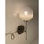 Early 21st Century Gradient White Sphere in Black Nikel Wall Sconces, Set of 2 For Sale - Image 5 of 9