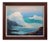 1960s "Rocky Shore" Seascape Oil Painting, Framed For Sale