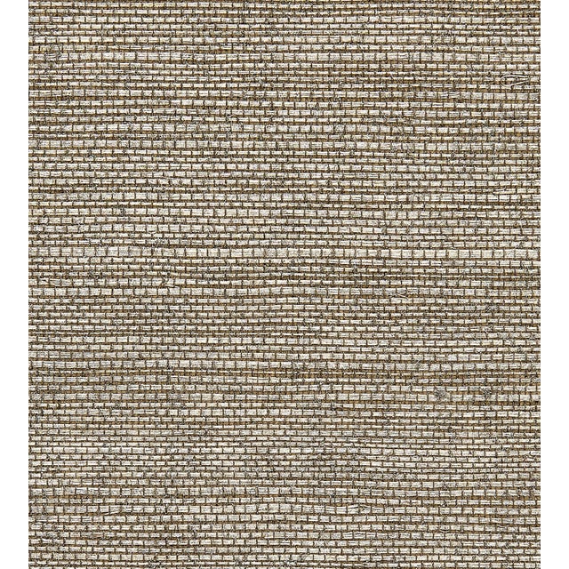 Contemporary The House of Scalamandré Sisal Metallic Wallcovering, Bronze For Sale - Image 3 of 3