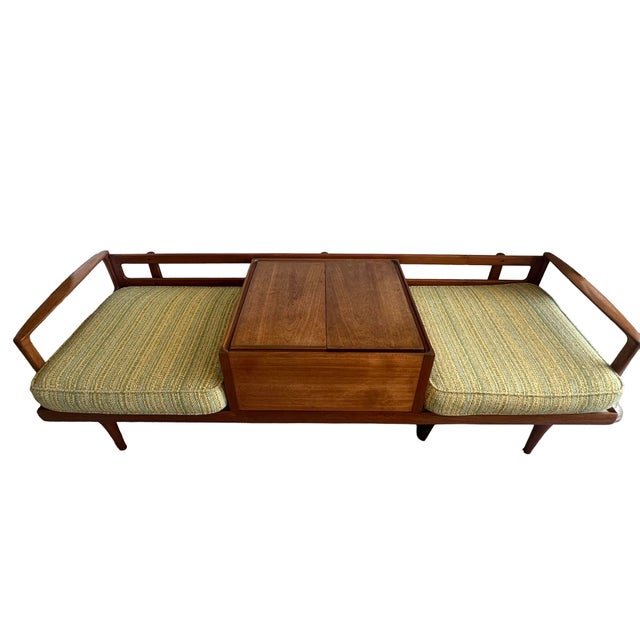 Mid-Century Modern Mid Century Modern Walnut Sofa For Sale - Image 3 of 12