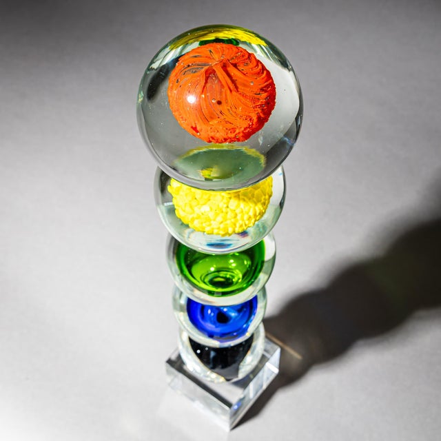 Glass Hand-Blown Glass Art Object, Murano Glass, Italy, 2nd Half 20th Century For Sale - Image 7 of 7