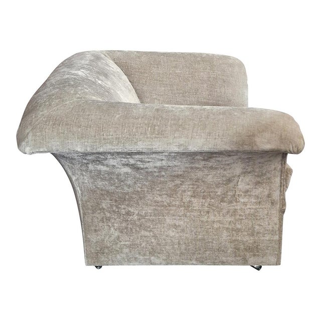 Set of Vintage Armchairs in Beige Fabric, 1980s For Sale - Image 3 of 8