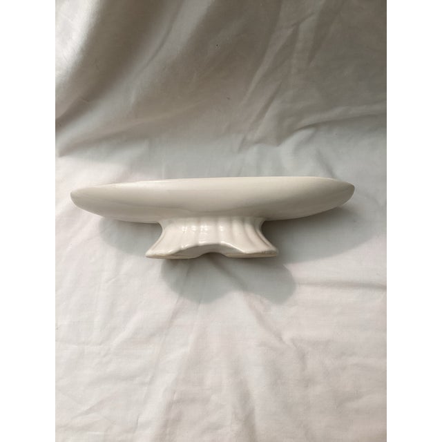 Mid-Century Modern Mid-Century White Ceramic Console Bowl For Sale - Image 3 of 5