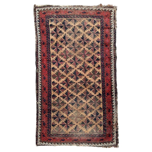 Vintage Turkmen Baluch Rug, 1930s For Sale