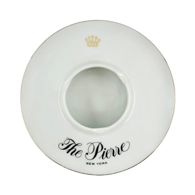 Vintage the Pierre Hotel New York Nyc Porcelain Ashtray For Sale - Image 10 of 10