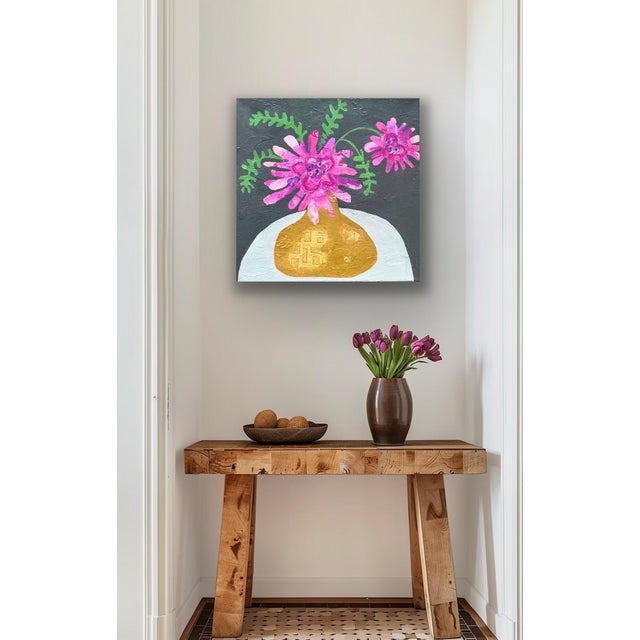 Paint Dahlia Dazzle by Tracy Allegro For Sale - Image 7 of 8