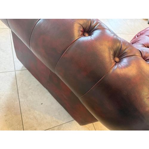 Chesterfield Club Armchair in Leather For Sale - Image 10 of 18