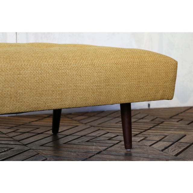 Mid-Century Modern Danish Reupholstered Bench — 1960s For Sale - Image 9 of 18