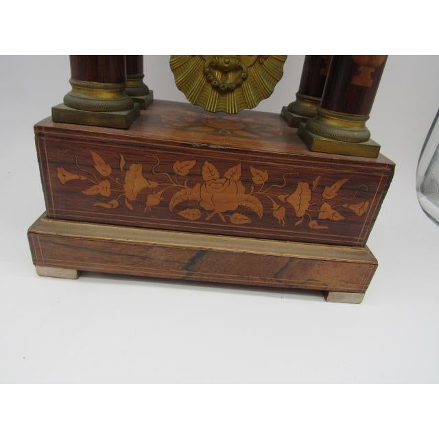 Early 19th Century Dutch 19th Century Marquetry Clock For Sale - Image 5 of 9