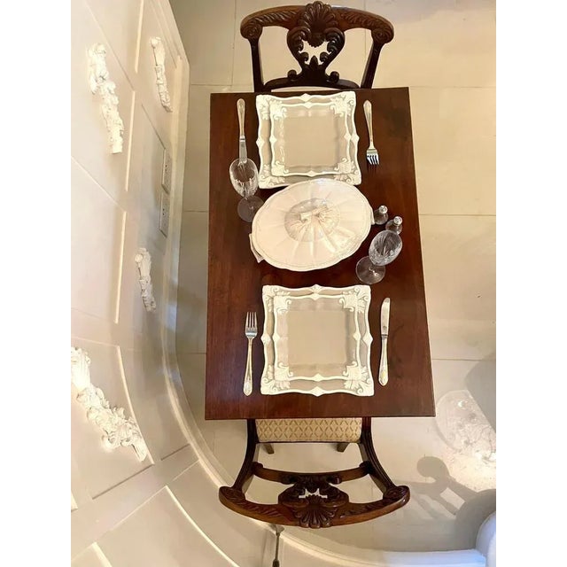 Antique Mahogany Freestanding Side Table For Sale - Image 5 of 13